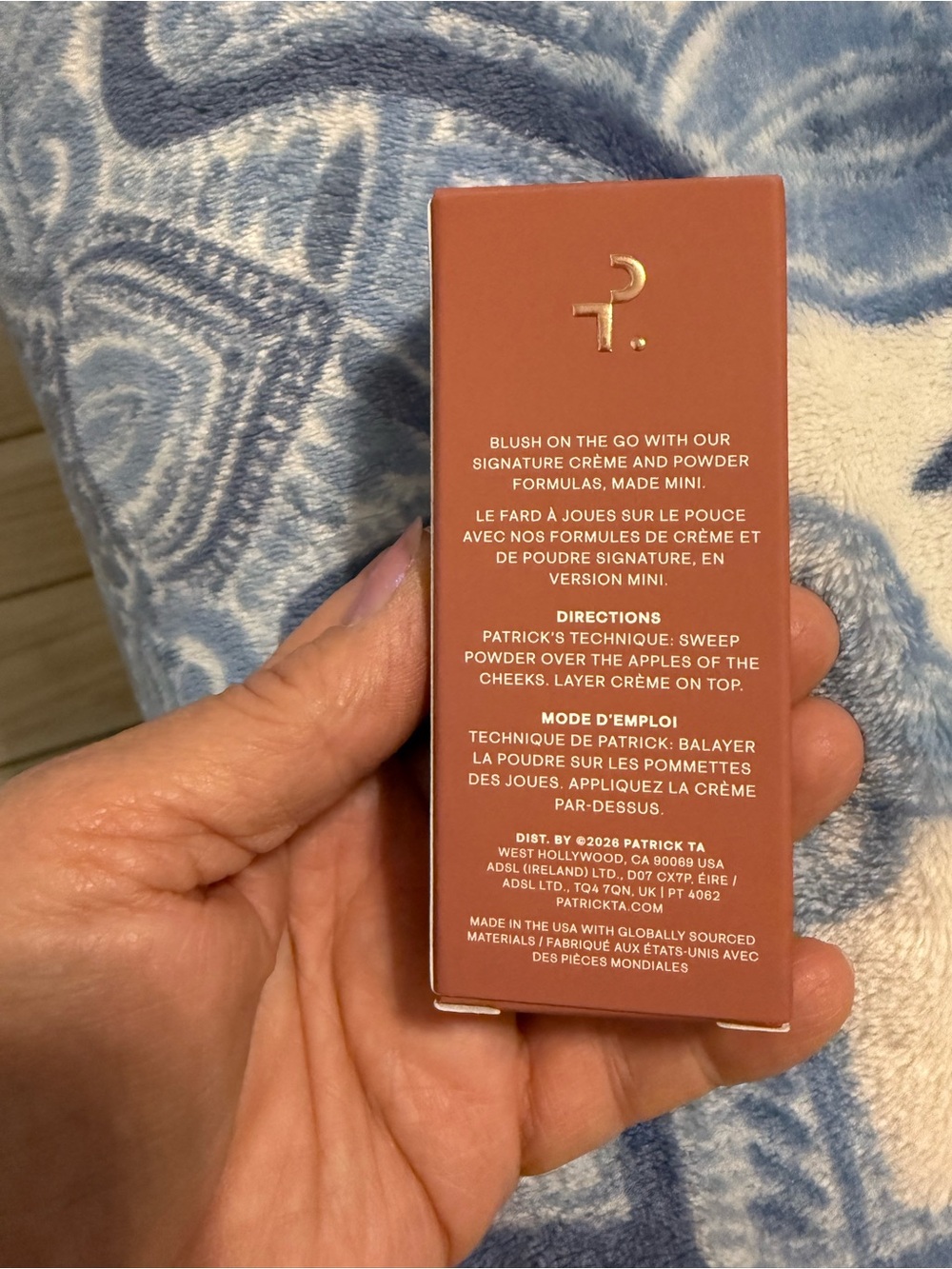 Patrick Ta Double-Take Crème & Powder Blush Duo — She left me on Red NEW - Picture 2 of 5